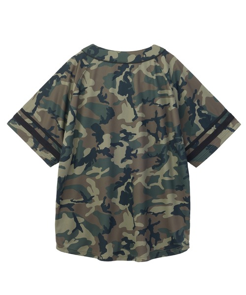 X-girl(エックスガール)の「LOGO PATCH BASEBALL SHIRT(シャツ/ブラウス・レディース・ブラック/カモフラージュ/ブラウン・S/M)」の12枚目の写真