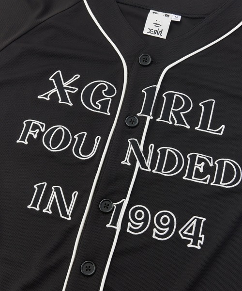 X-girl(エックスガール)の「LOGO PATCH BASEBALL SHIRT(シャツ/ブラウス・レディース・ブラック/カモフラージュ/ブラウン・S/M)」の18枚目の写真