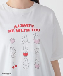 Honeys（ハニーズ）の「【ＵＶカット】ミッフィー／ゆるＴシャツ（Tシャツ/カットソー）」