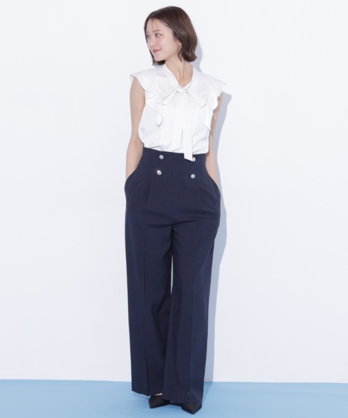 JILL by JILL STUART(ジルバイジルスチュアート)の「ピンタックボウタイブラウス(シャツ/ブラウス・レディース・ブルー/ブラック系その他/ホワイト・FREE)」の10枚目の写真