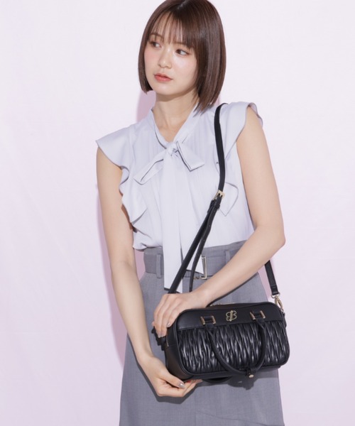 JILL by JILL STUART(ジルバイジルスチュアート)の「ピンタックボウタイブラウス(シャツ/ブラウス・レディース・ブルー/ブラック系その他/ホワイト・FREE)」の16枚目の写真