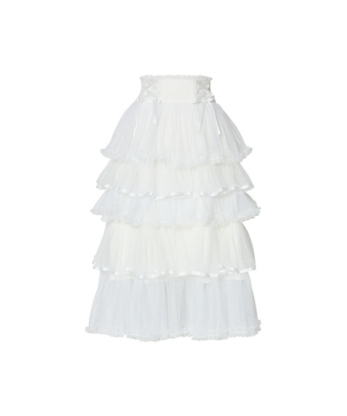 My sweet eden tiered long skirt（スカート）｜mellfy memory