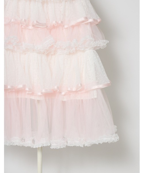 mellfy memory(メルフィーメモリー)の「My sweet eden tiered long skirt(スカート・レディース・ホワイト/ピンク・S/M)」の11枚目の写真