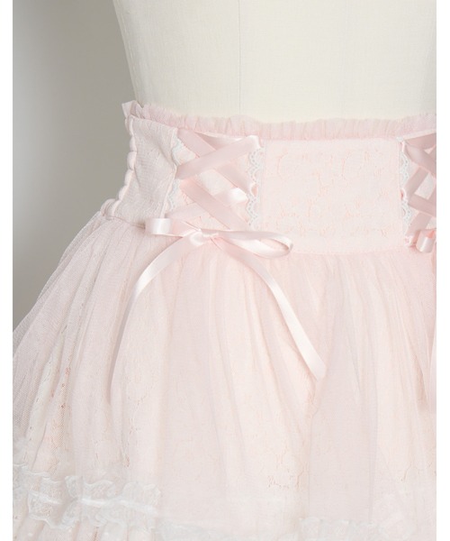 mellfy memory(メルフィーメモリー)の「My sweet eden tiered long skirt(スカート・レディース・ホワイト/ピンク・S/M)」の9枚目の写真