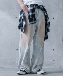 GRANCY】FurPocket Design Half Denim Cargo Pants / ファーポケット