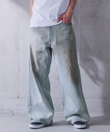 MDR（エムディアール）の「『ヴィンテージオーバーダイ バギーワイドデニムパンツ』（デニムパンツ）」