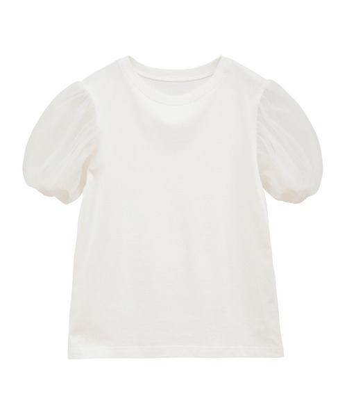 CLANE（クラネ）の「【CLANE/クラネ】TULLE VEST LAYERED TOPS/チュールベストレイヤードトップス（Tシャツ/カットソー・レディース・ブルー/ブラック/ホワイト・1）」の19枚目の写真