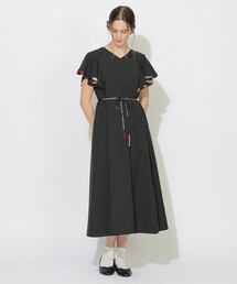 CB CRESTBRIDGE | バックチェック切替ラッフルワンピース(ワンピース)