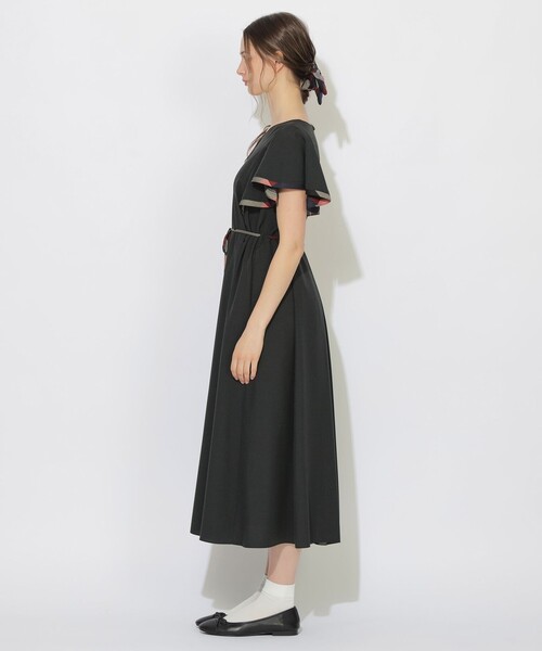 CB CRESTBRIDGE(シービークレストブリッジ)の「バックチェック切替ラッフルワンピース(ワンピース・レディース・ブラック/ピンク系その他2/ブルー系その他2・M/S)」の21枚目の写真
