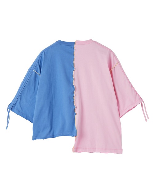 MILKFED.(ミルクフェド)の「CENTER PANEL S/S TOP(Tシャツ/カットソー・レディース・ピンク/アッシュ/オートミール・ONE SIZE)」の4枚目の写真