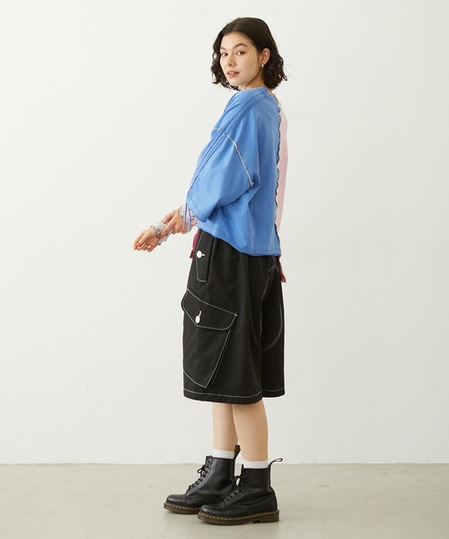 MILKFED.(ミルクフェド)の「CENTER PANEL S/S TOP(Tシャツ/カットソー・レディース・ピンク/アッシュ/オートミール・ONE SIZE)」の20枚目の写真