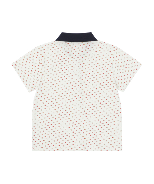 SUNNECT(ソネクト)の「Floral Polo - White(ポロシャツ・レディース・その他・OS)」の2枚目の写真