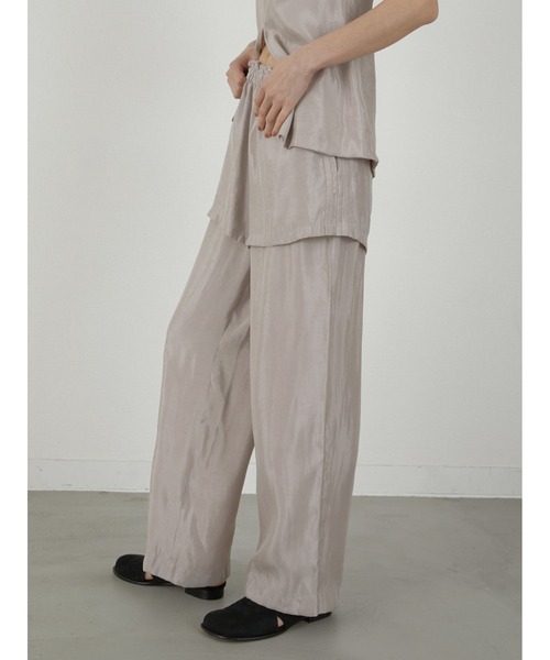 セール】【LA PEAU DE GEM】layered pants/レイヤードパンツ（その他