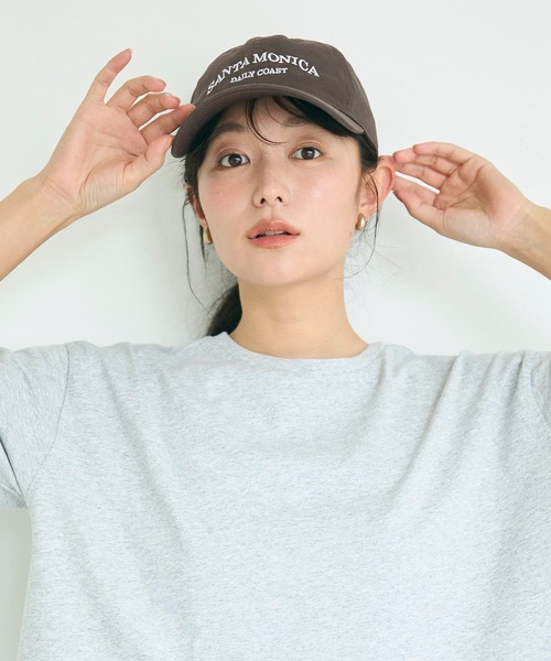 coca（coca）（コカ）の「コットンロゴキャップ（キャップ・レディース・ワイン/ブラウン/ネイビー・ONE SIZE）」の4枚目の写真