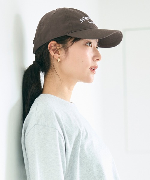 coca（coca）（コカ）の「コットンロゴキャップ（キャップ・レディース・ワイン/ブラウン/ネイビー・ONE SIZE）」の5枚目の写真
