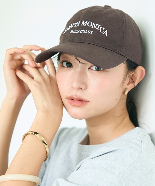 coca（coca）（コカ）の「コットンロゴキャップ（キャップ・レディース・ワイン/ブラウン/ネイビー・ONE SIZE）」の6枚目の写真