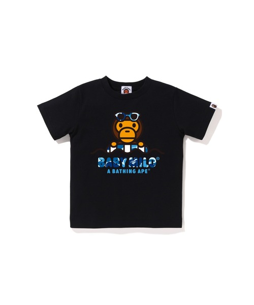 A BATHING APE(アベイシングエイプ)の「ABC CAMO MILO FLOAT SUMMER TEE(Tシャツ/カットソー・キッズ・イエロー/ホワイト/ブラック/ピンク・120/100/90/130/110/140)」の3枚目の写真