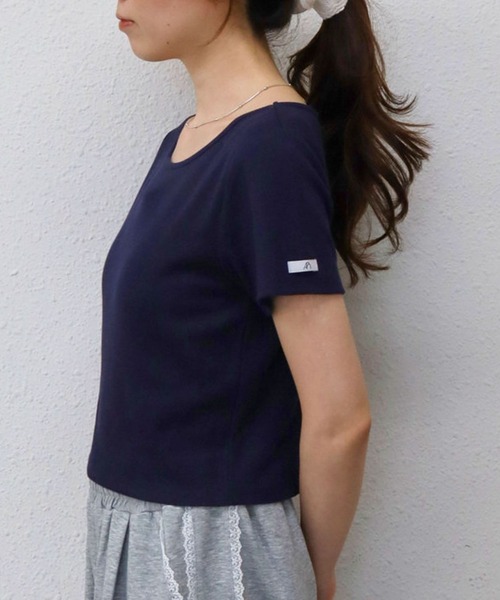archives（アルシーヴ）の「【華奢見えが叶うコンパクトリブT】ネームテレコＴｅｅ（Tシャツ/カットソー・レディース・オフホワイト/ブラック/クリーム/ネイビー・MEDIUM）」の21枚目の写真