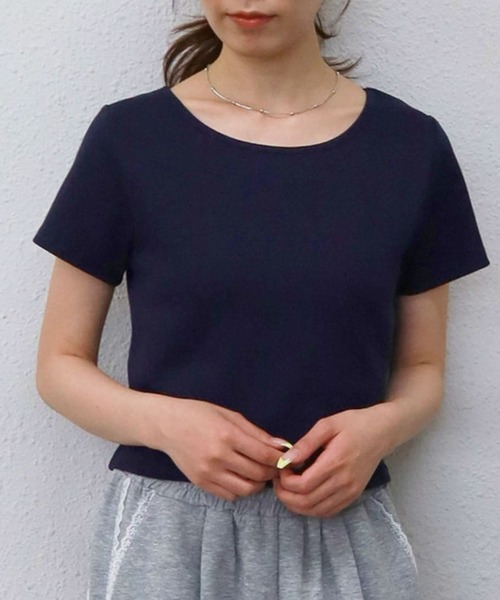 archives（アルシーヴ）の「【華奢見えが叶うコンパクトリブT】ネームテレコＴｅｅ（Tシャツ/カットソー・レディース・オフホワイト/ブラック/クリーム/ネイビー・MEDIUM）」の20枚目の写真