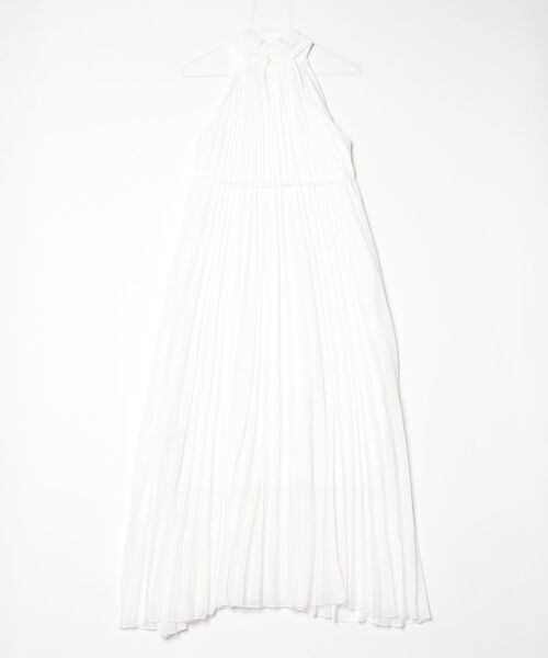 YUGA(ユーガ)の「YUGA_YGMC Korean-style Halter neck pleated dress(ワンピース・レディース・ブラック/ホワイト・FREE)」の3枚目の写真