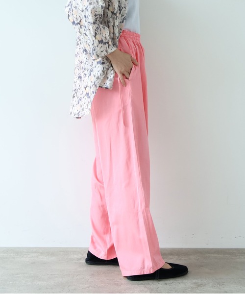 yuni(ユニ )の「R/C twill product dye drawstrings pants(その他パンツ・レディース・パープル/ベージュ/イエロー/ピンク/ブラック・FREE)」の14枚目の写真