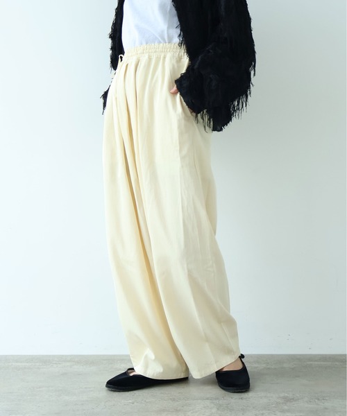 yuni(ユニ )の「R/C twill product dye drawstrings pants(その他パンツ・レディース・パープル/ベージュ/イエロー/ピンク/ブラック・FREE)」の20枚目の写真