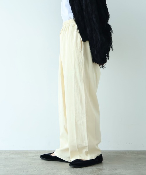 yuni(ユニ )の「R/C twill product dye drawstrings pants(その他パンツ・レディース・パープル/ベージュ/イエロー/ピンク/ブラック・FREE)」の21枚目の写真