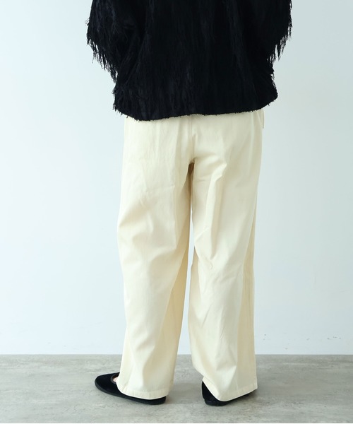 yuni(ユニ )の「R/C twill product dye drawstrings pants(その他パンツ・レディース・パープル/ベージュ/イエロー/ピンク/ブラック・FREE)」の22枚目の写真