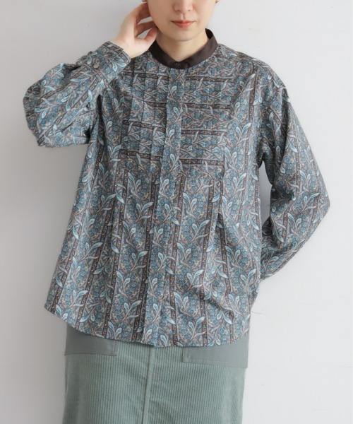 NOMBRE IMPAIR(ノンブルアンペール)の「【予約】ペイズリーストライプPT タックシャツ(シャツ/ブラウス・レディース・ブラウン・FREE)」の8枚目の写真