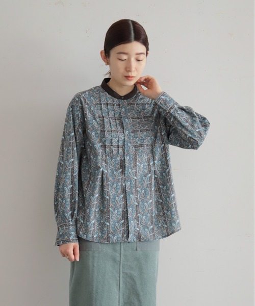 NOMBRE IMPAIR(ノンブルアンペール)の「【予約】ペイズリーストライプPT タックシャツ(シャツ/ブラウス・レディース・ブラウン・FREE)」の5枚目の写真
