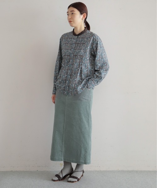 NOMBRE IMPAIR(ノンブルアンペール)の「【予約】ペイズリーストライプPT タックシャツ(シャツ/ブラウス・レディース・ブラウン・FREE)」の7枚目の写真
