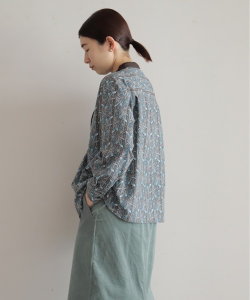 NOMBRE IMPAIR(ノンブルアンペール)の「【予約】ペイズリーストライプPT タックシャツ(シャツ/ブラウス・レディース・ブラウン・FREE)」の4枚目の写真