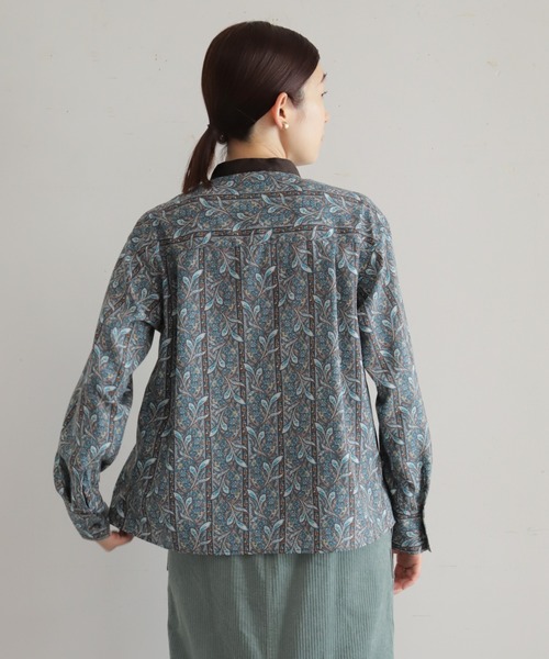 NOMBRE IMPAIR(ノンブルアンペール)の「【予約】ペイズリーストライプPT タックシャツ(シャツ/ブラウス・レディース・ブラウン・FREE)」の6枚目の写真