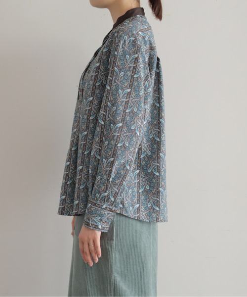 NOMBRE IMPAIR(ノンブルアンペール)の「【予約】ペイズリーストライプPT タックシャツ(シャツ/ブラウス・レディース・ブラウン・FREE)」の19枚目の写真