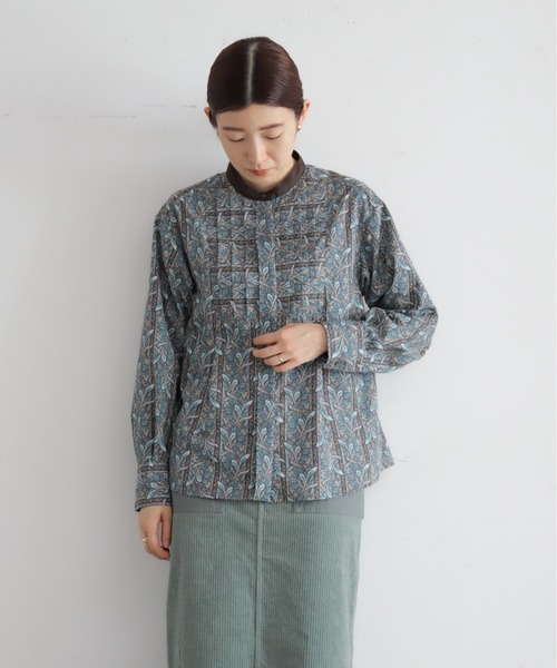 NOMBRE IMPAIR(ノンブルアンペール)の「【予約】ペイズリーストライプPT タックシャツ(シャツ/ブラウス・レディース・ブラウン・FREE)」の9枚目の写真