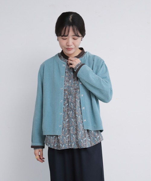 NOMBRE IMPAIR(ノンブルアンペール)の「ペイズリーストライプPT タックシャツ(シャツ/ブラウス・レディース・ブラウン/ボルドー・FREE)」の21枚目の写真
