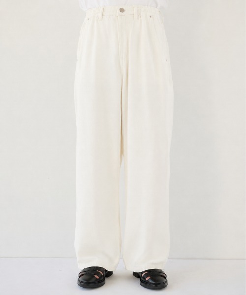 PUBLIC TOKYO(パブリックトウキョウ)の「【残りわずか】PUBLIC DENIM TRO STRAIGHT /日本製/岡山デニム/ストレート/夏服(デニムパンツ・メンズ・ブラック/オフホワイト/ダークインディゴブルー・1/2/3)」の2枚目の写真