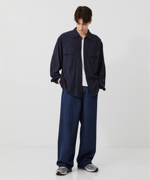 PUBLIC TOKYO(パブリックトウキョウ)の「【残りわずか】PUBLIC DENIM TRO STRAIGHT /日本製/岡山デニム/ストレート/夏服(デニムパンツ・メンズ・ブラック/オフホワイト/ダークインディゴブルー・1/2/3)」の7枚目の写真