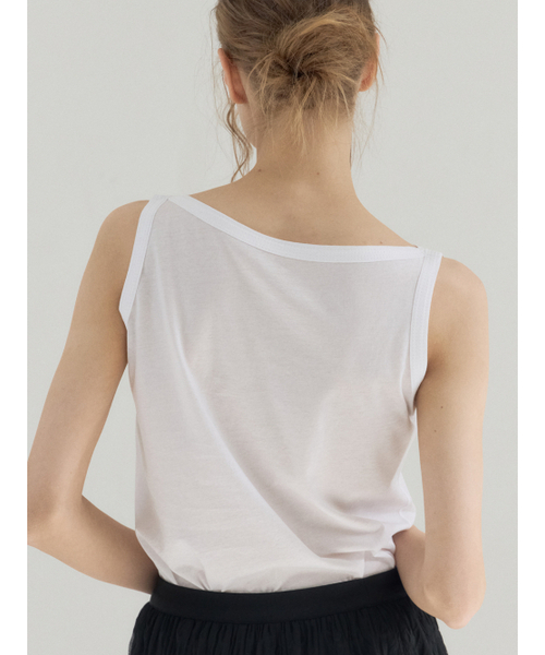 Sorry,Too Much Love(ソーリートゥーマッチラブ)の「No Rush Summer Boat Neck Top_White(Tシャツ/カットソー・レディース・その他・FREE)」の4枚目の写真