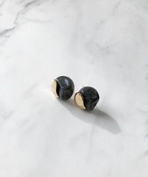 TIMELESS&THREE | アクリルゴールドメタルパールピアス(ピアス(両耳用))