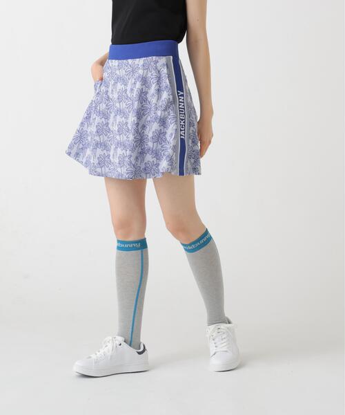 Jack Bunny!!(ジャックバニー)の「【Jack Bunny!!】SPXトワルドジュイ椰子ジャガードスカート(スカート・レディース・ブルー・MEDIUM)」の1枚目の写真