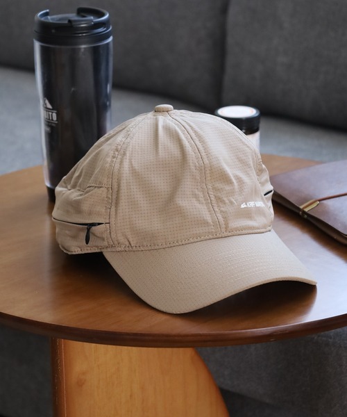 KRIFF MAYER(クリフメイヤー)の「KRIFF MAYER 通気性生地 吸水速乾 日よけタレ付き エアリー キャップ CAP 男女兼用(キャップ・メンズ・ネイビー/ベージュ/ブラック・FREE)」の9枚目の写真