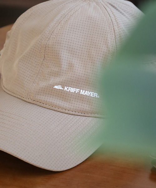 KRIFF MAYER(クリフメイヤー)の「KRIFF MAYER 通気性生地 吸水速乾 日よけタレ付き エアリー キャップ CAP 男女兼用(キャップ・メンズ・ネイビー/ベージュ/ブラック・FREE)」の8枚目の写真