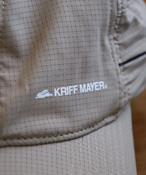 KRIFF MAYER(クリフメイヤー)の「KRIFF MAYER 通気性生地 吸水速乾 日よけタレ付き エアリー キャップ CAP 男女兼用(キャップ・メンズ・ネイビー/ベージュ/ブラック・FREE)」の10枚目の写真
