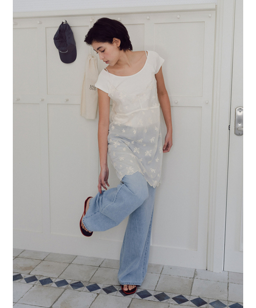 BAIE OUD（ベイウード）の「Flower layered long bustier_ivory（ワンピース・レディース・その他・FREE）」の3枚目の写真