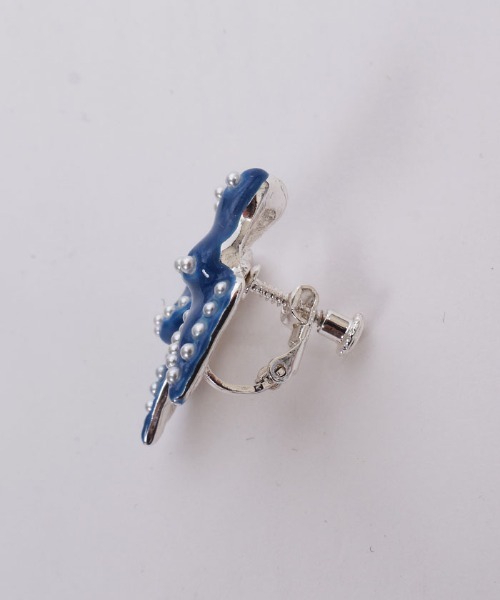 axes femme POETIQUE(アクシーズファムポエティック)の「パールリボンイヤリング(イヤリング・レディース・ブルー/ピンク・FREE)」の10枚目の写真