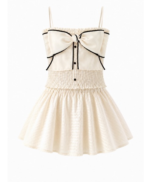 Piping ribbon chiffon flare setup(eme11063)