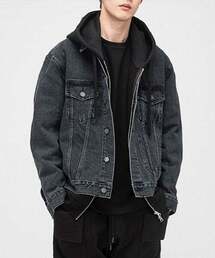 BRANDED（ブランデッド）の「2001 SLOW WORKER DENIM WASH JACKET [BLACK INDIGO]（デニムジャケット）」
