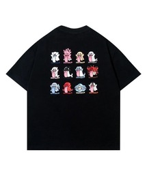 A'GEM/9 × .kom 『GRAF&WU/グラフアンドユー』 Ocean Cute Ghost Character Embroidered T-Shirts/海洋ゴースト半袖Tシャツ