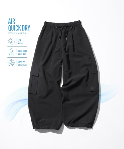 PBLIM(ページボーイリム)の「《UNISEX/AIR QUICK DRY/通気性/吸水速乾/UVカット》エアクイックドライカーゴ(カーゴパンツ・レディース・グレー/ブラック・MEDIUM/LARGE)」の1枚目の写真